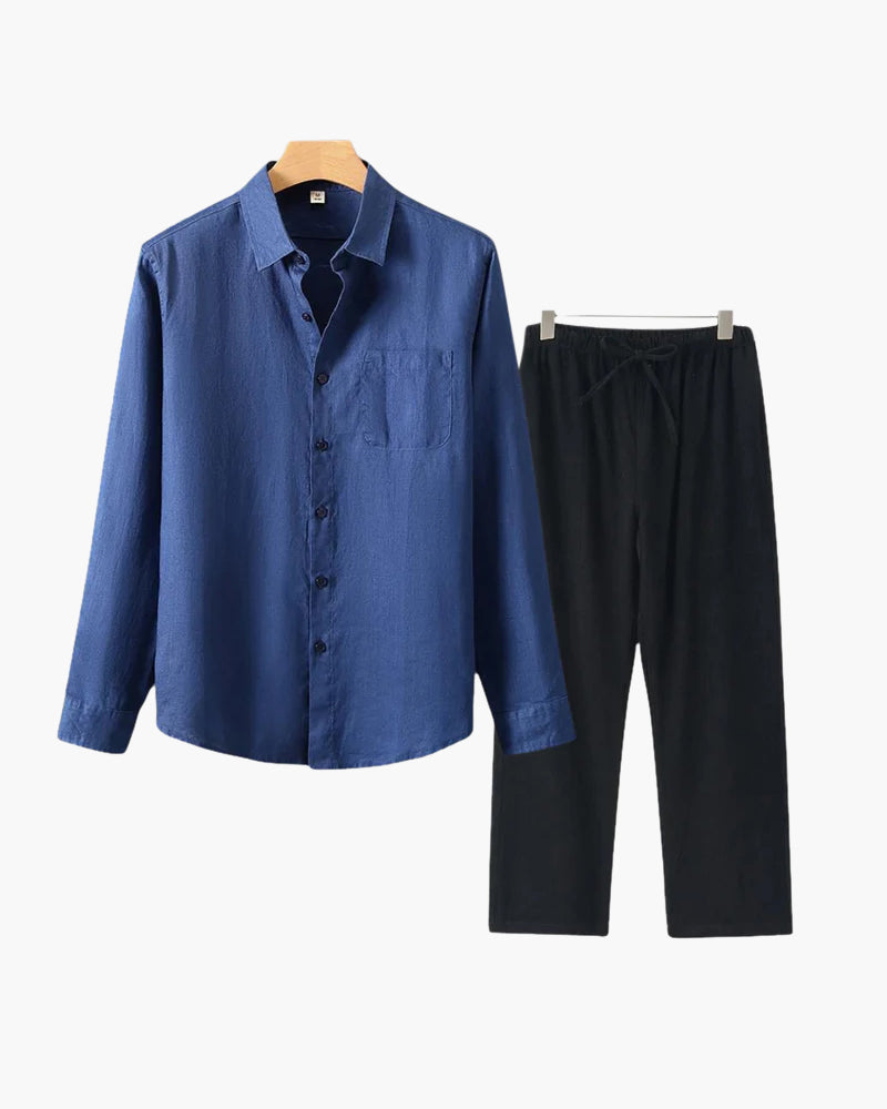 Old Money Linen Combo (μακρυμάνικο)