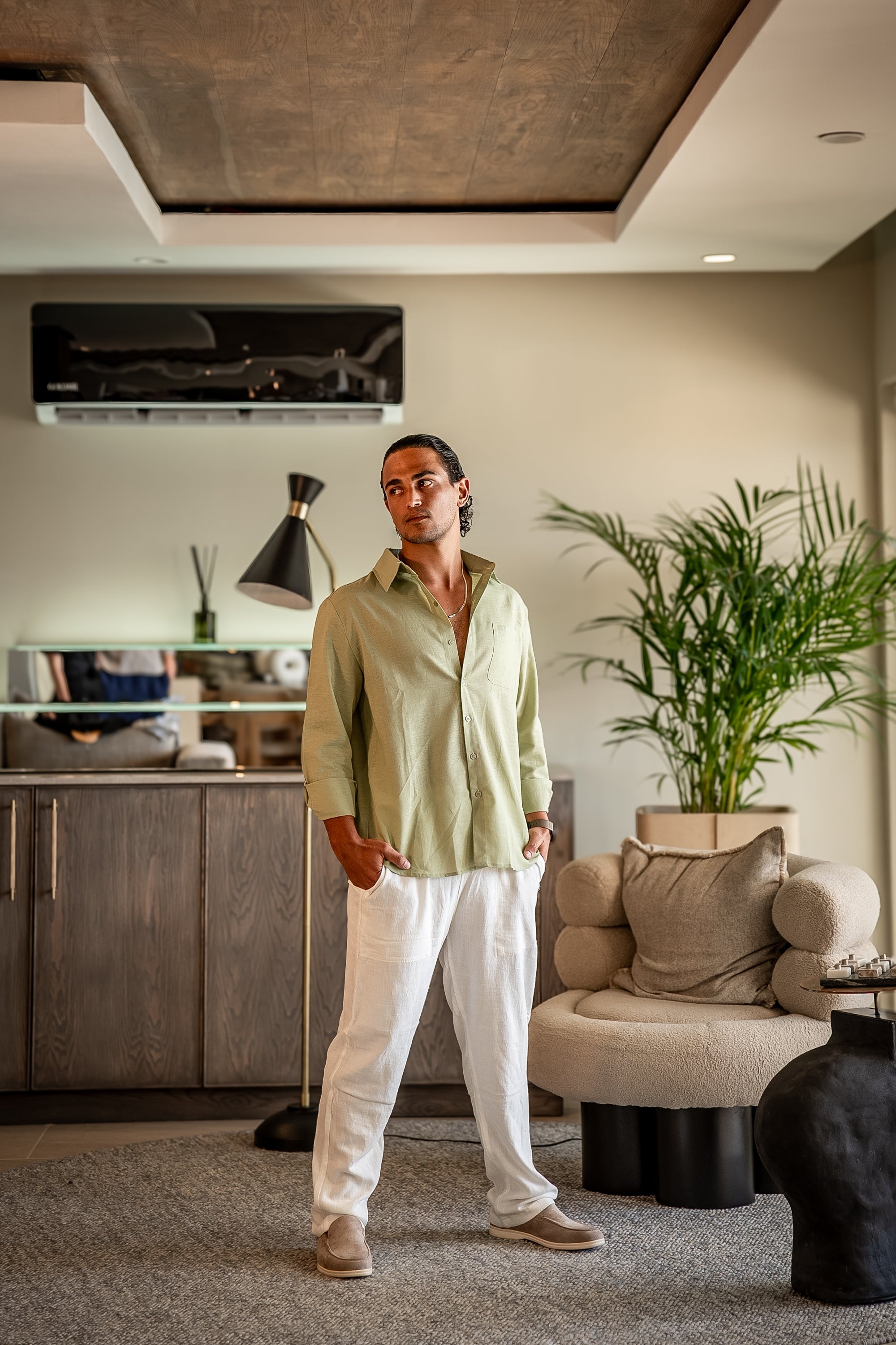 Old Money Linen Combo (μακρυμάνικο)