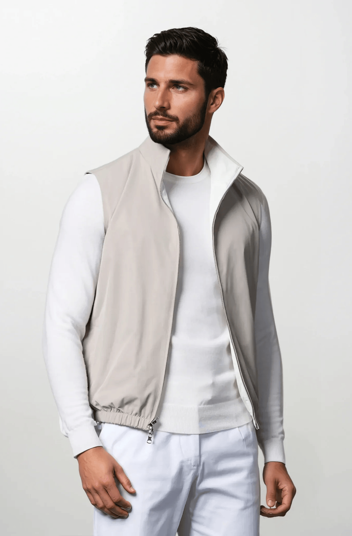 Dualé Tweezijdig Bodywarmer - Μπεζ