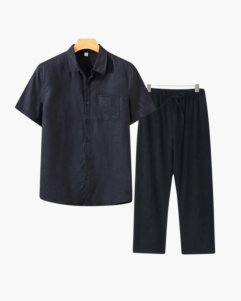 Combo de lino Old Money (manga corta)