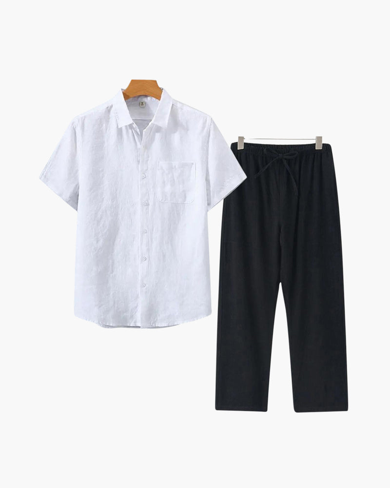 Combo de lino Old Money (manga corta)