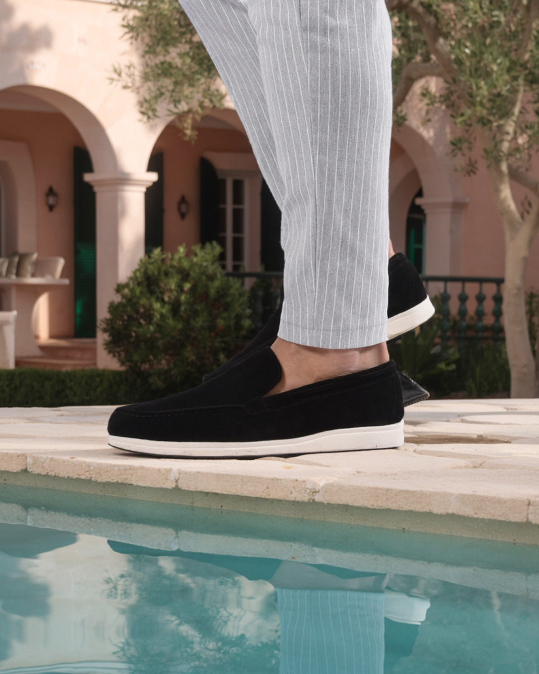 Mocasines clásicos de ante - Negro