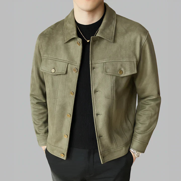Davila - Elegante chaqueta de ante de manga larga