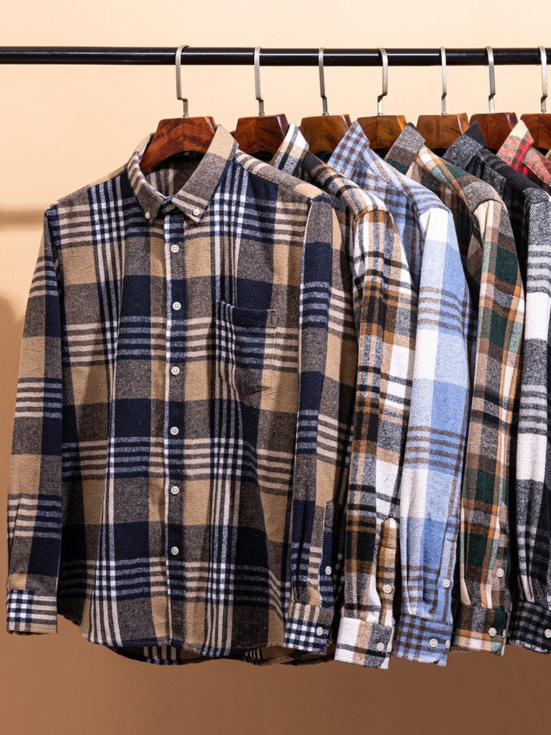 Klyne - Camisa a cuadros de algodón