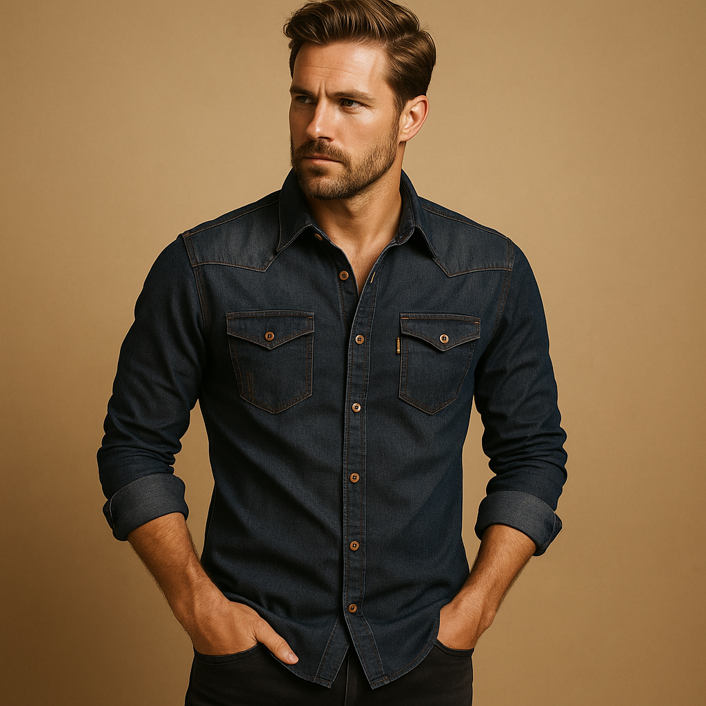 Camisa casual de manga larga para hombre | Guillem