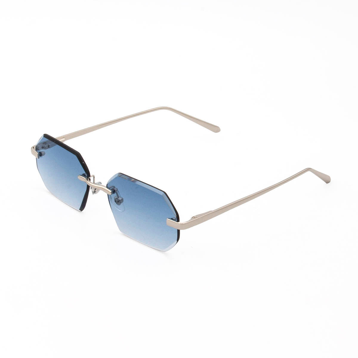 Coupe de diamant - Cadre argenté bleu bébé