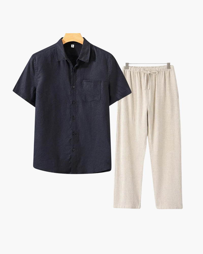 Old Money Linen Combo (manches courtes)