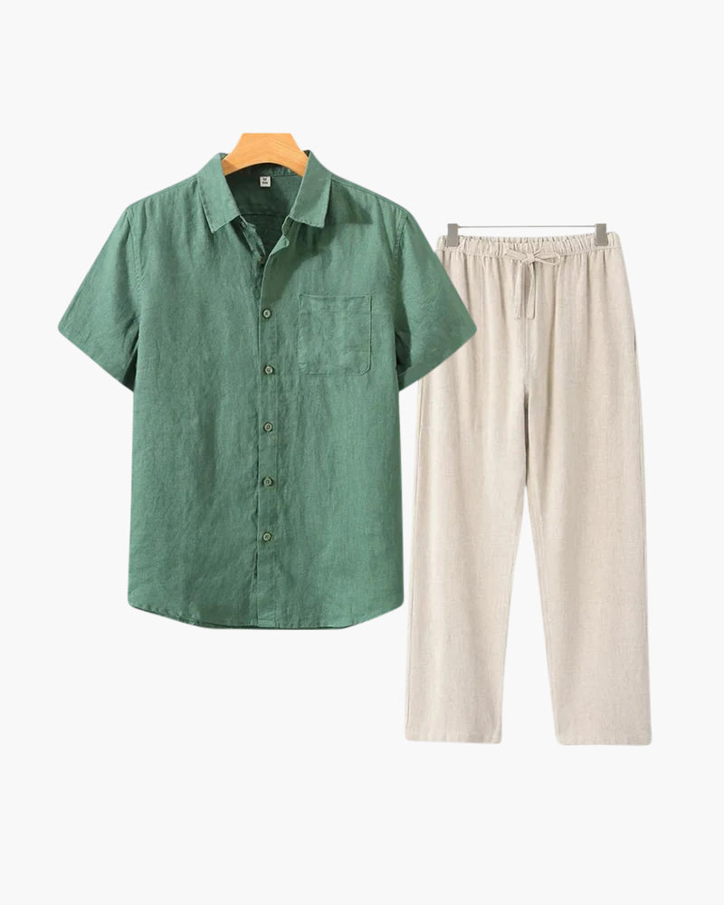 Old Money Linen Combo (manches courtes)