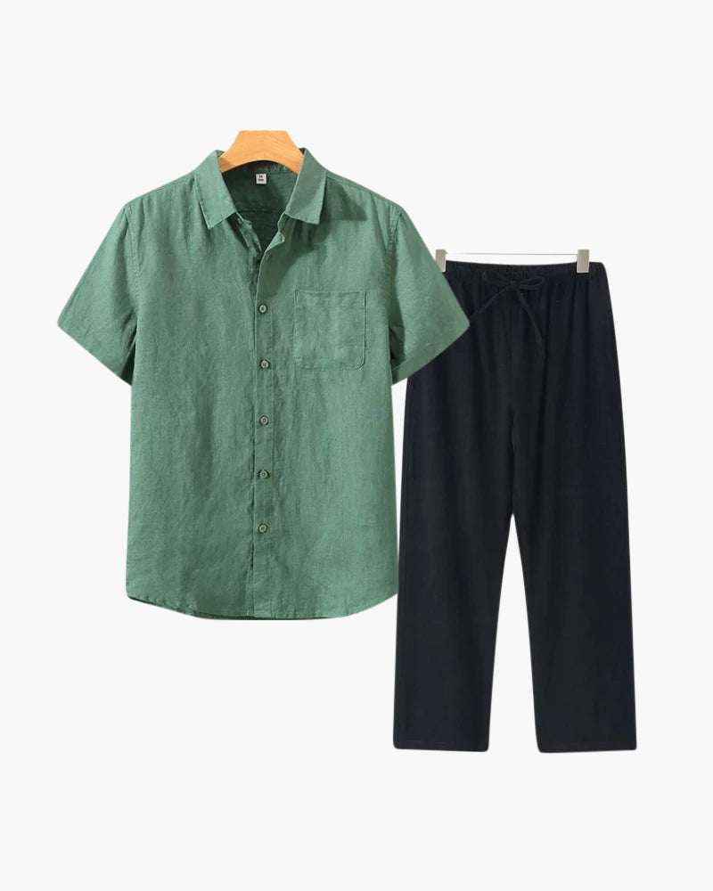 Old Money Linen Combo (manches courtes)