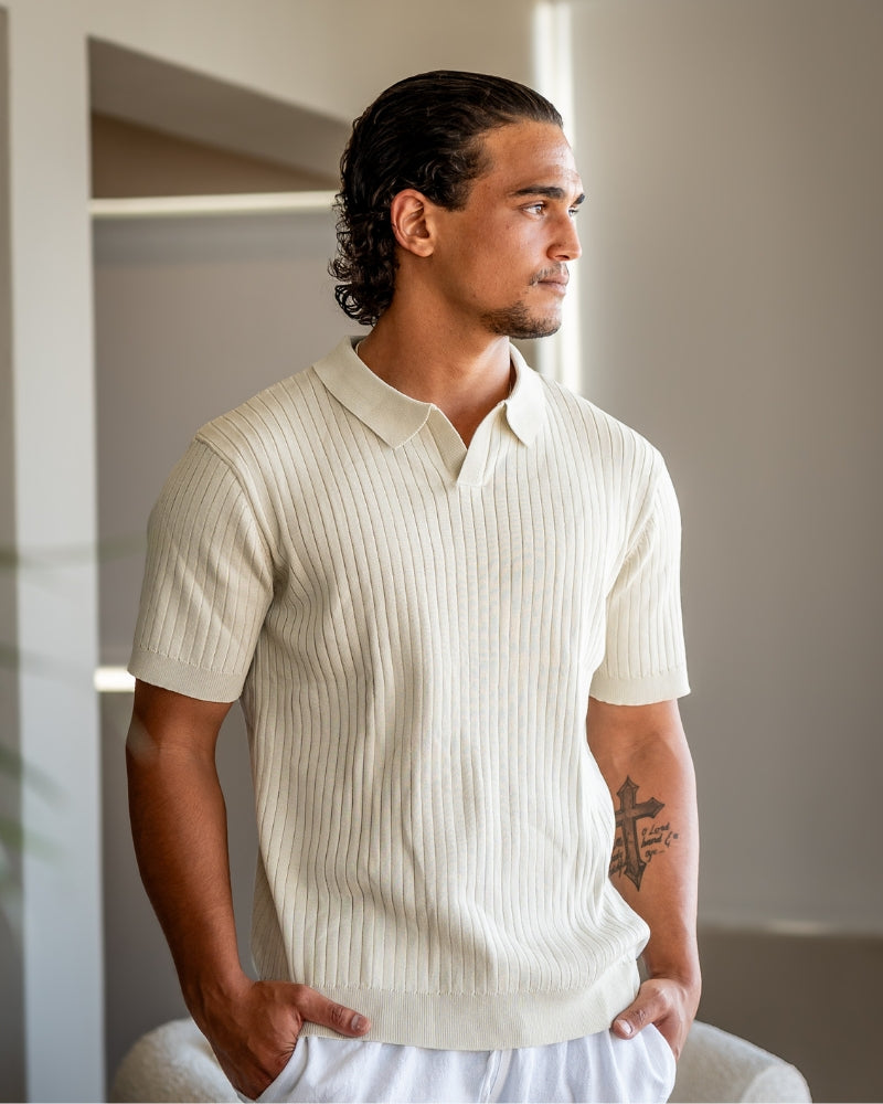 Polo côtelé de qualité supérieure