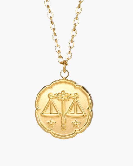 Collier de signes du zodiaque - or