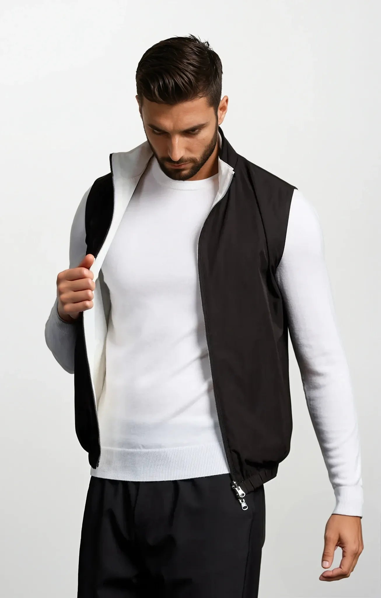 Bodywarmer Dualé Tweezijdig - Zwart