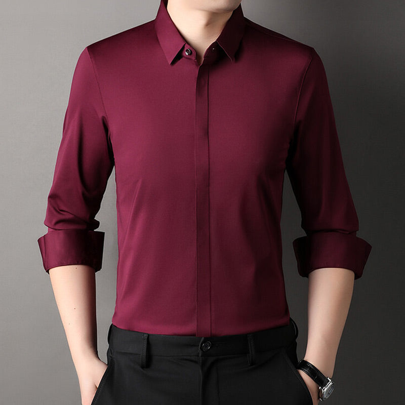 Pietro - Camicia da uomo elasticizzata senza rughe