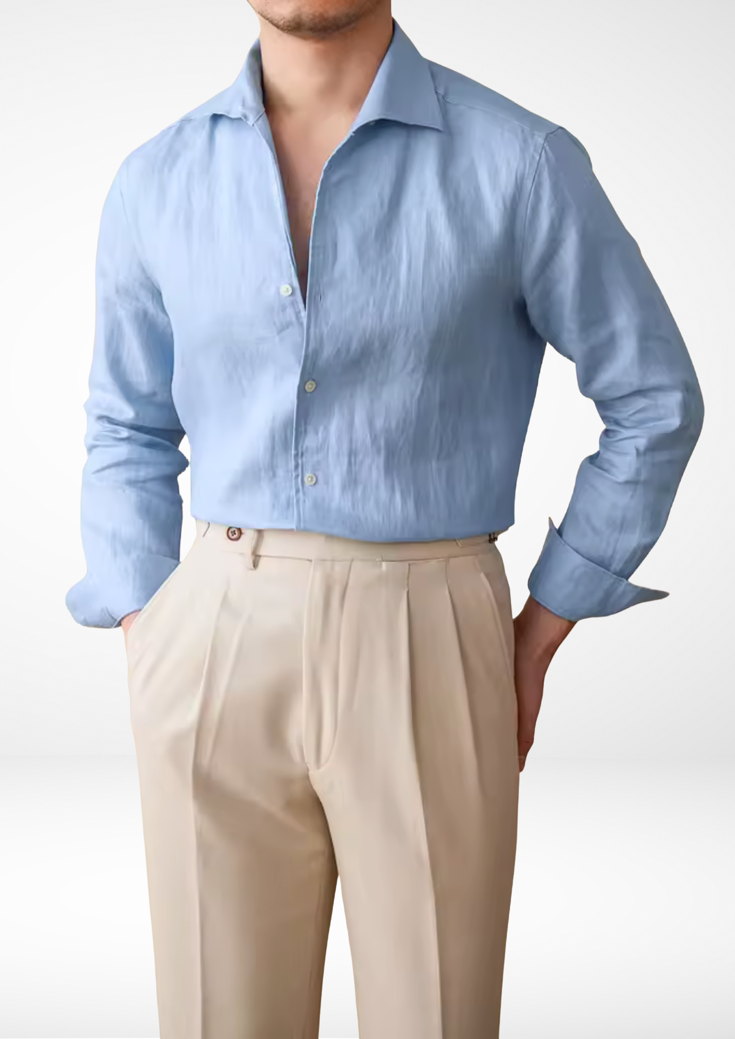PORTOFINO SEASIDE SHIRT - Azzurro