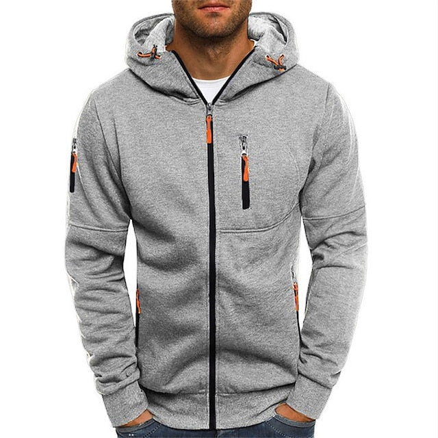 Clark - Cardigan con cappuccio e zip