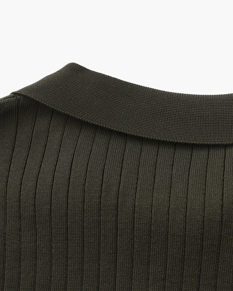 Premium geribde polo