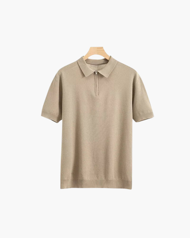 Polo com fecho de correr Marbella