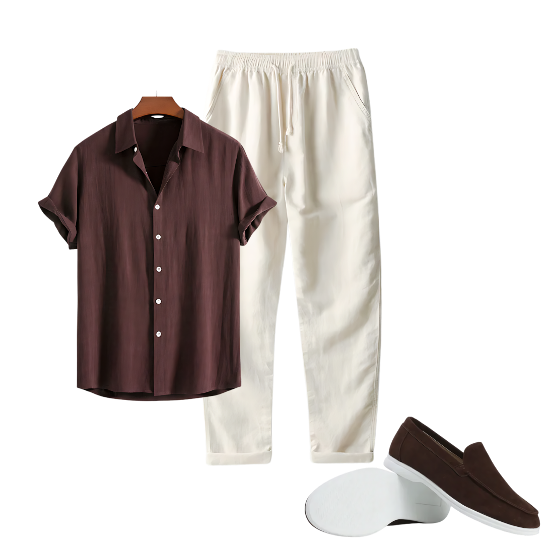 Conjunto de 3 peças Klyne - Castanha
