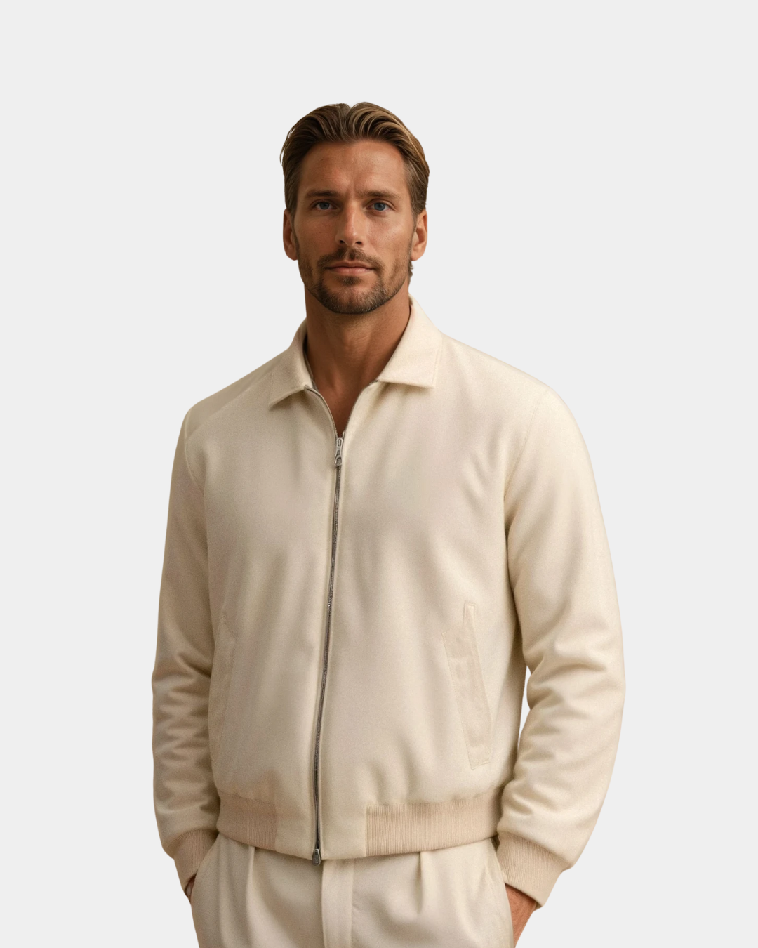 Casaco com gola polo clássico moderno premium