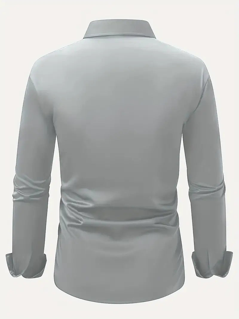 Savrani - Camisa de manga comprida elástica