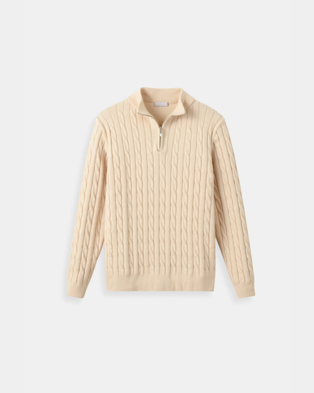 Malha The Old Money Quarter Zip - Bege