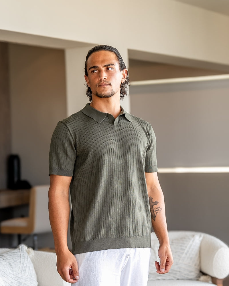 Polo com nervuras Premium