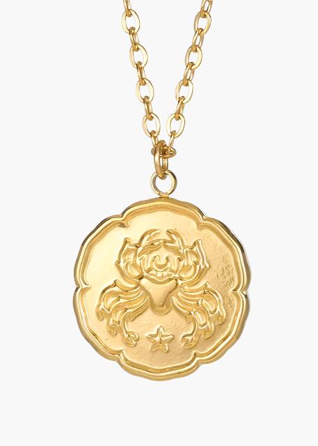 Colar de signos do Zodíaco - Ouro