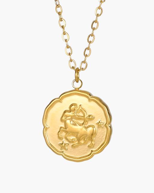 Colar de signos do Zodíaco - Ouro