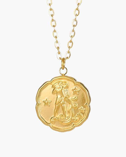 Colar de signos do Zodíaco - Ouro