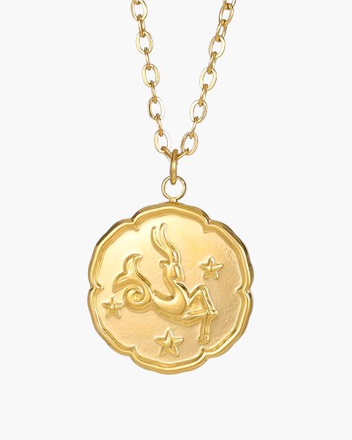 Colar de signos do Zodíaco - Ouro