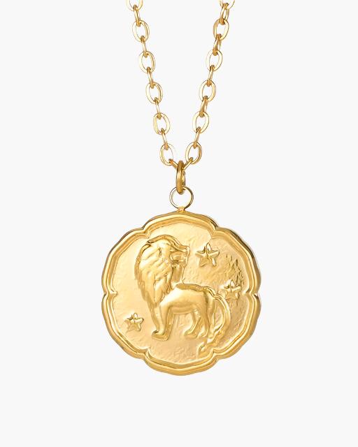 Colar de signos do Zodíaco - Ouro