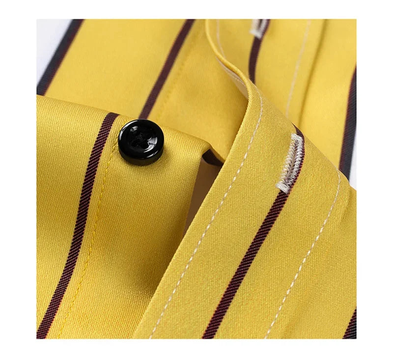 Klyne - Camisa casual às riscas para homem