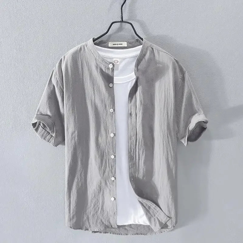 Leonardo - Camisa de verão em algodão e linho