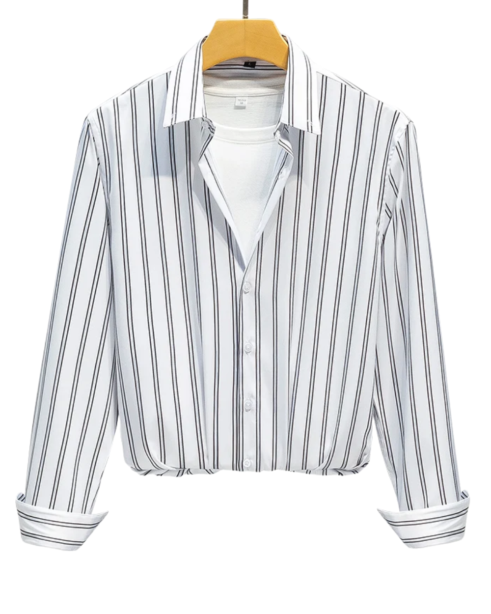 Klyne - Camisa de homem com riscas elegantes
