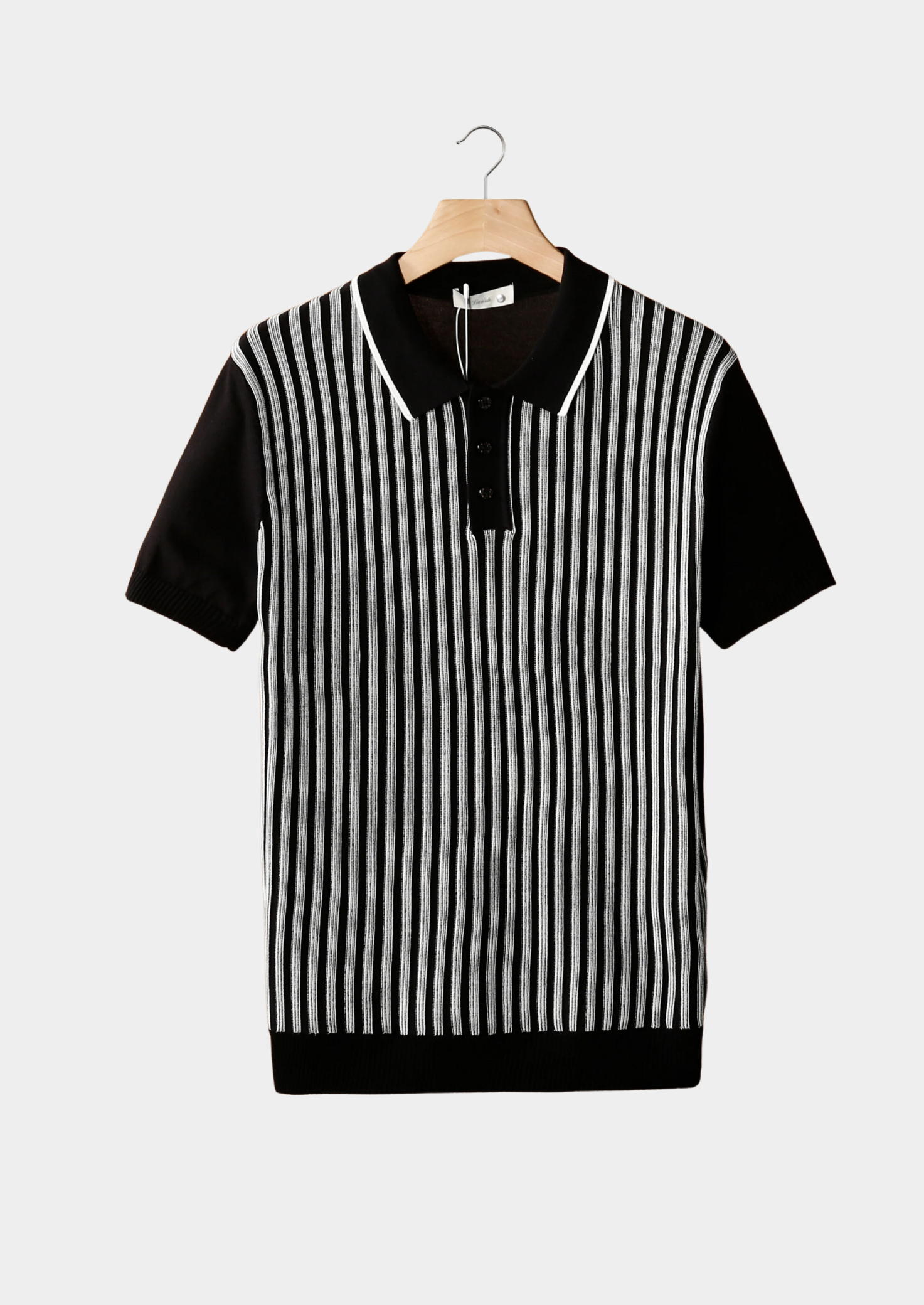 Polo com riscas verticais Klyne