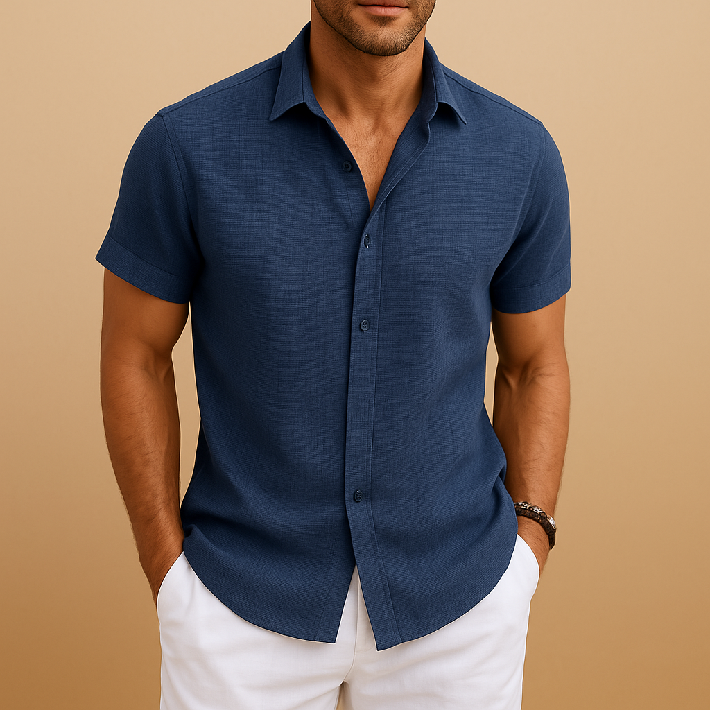 Niels | Modern casual overhemd com uma estrutura de segurança para homens