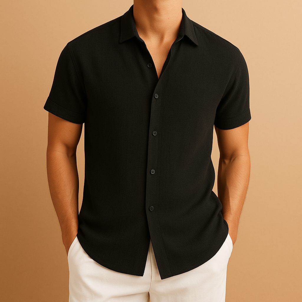 Niels | Modern casual overhemd com uma estrutura de segurança para homens