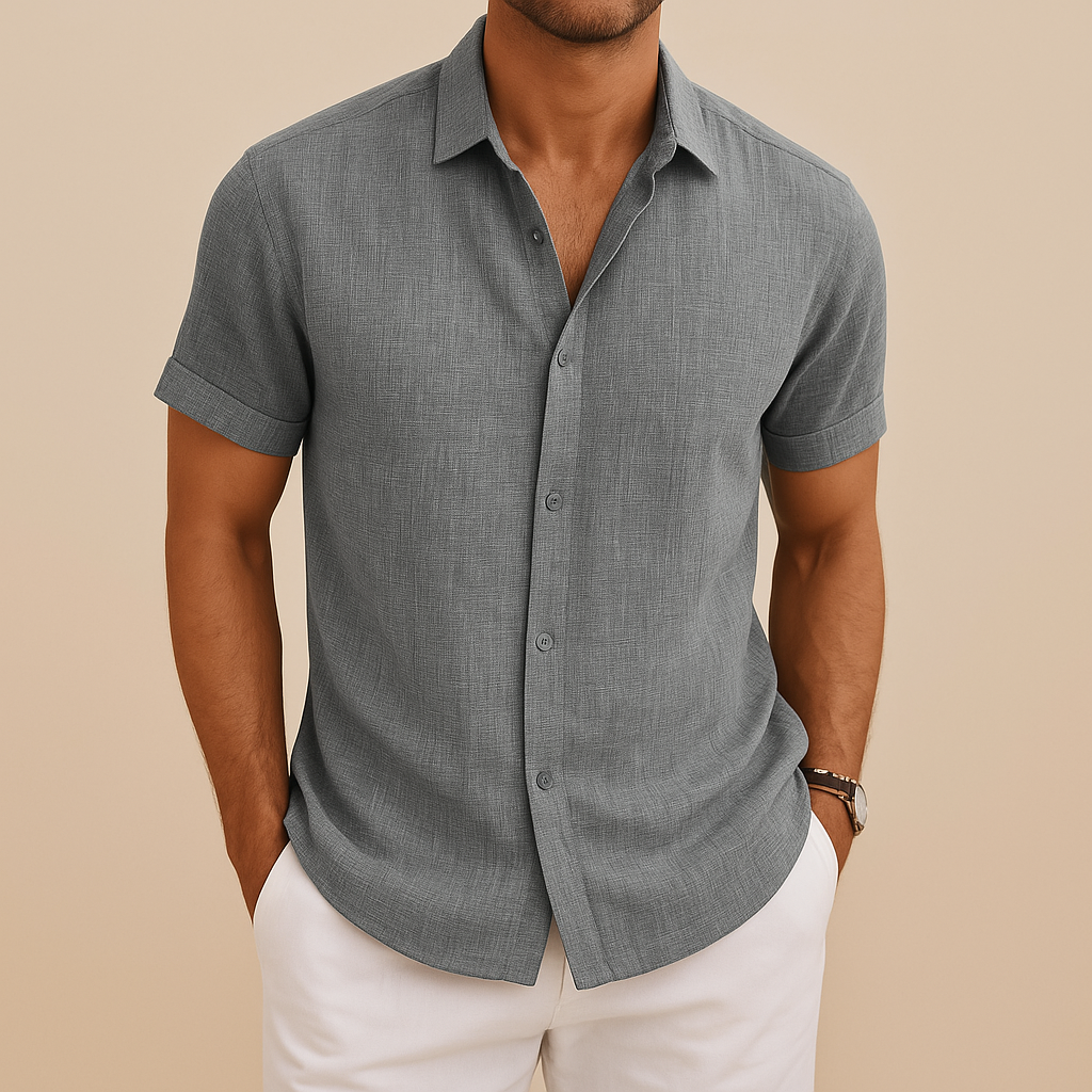 Niels | Modern casual overhemd com uma estrutura de segurança para homens