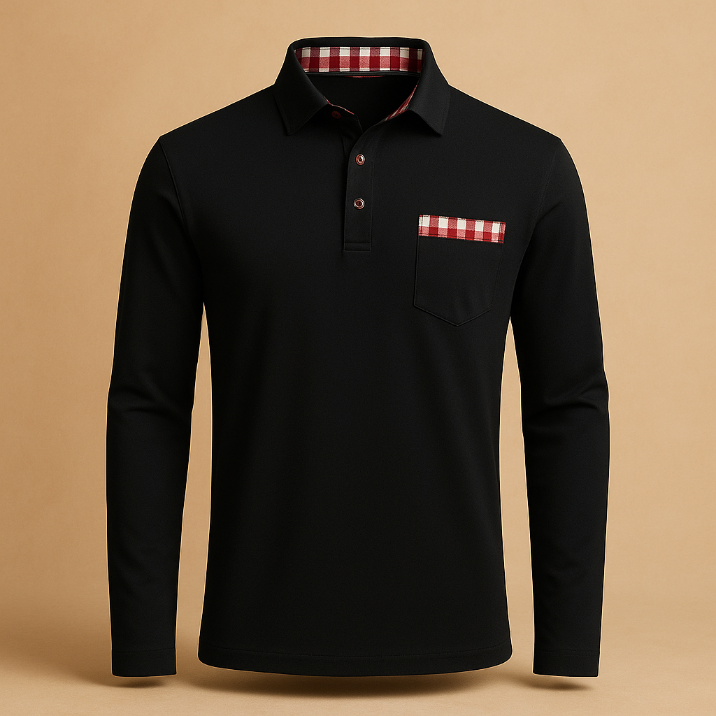 Camisola pólo com boca larga e cintura para homem | Mats