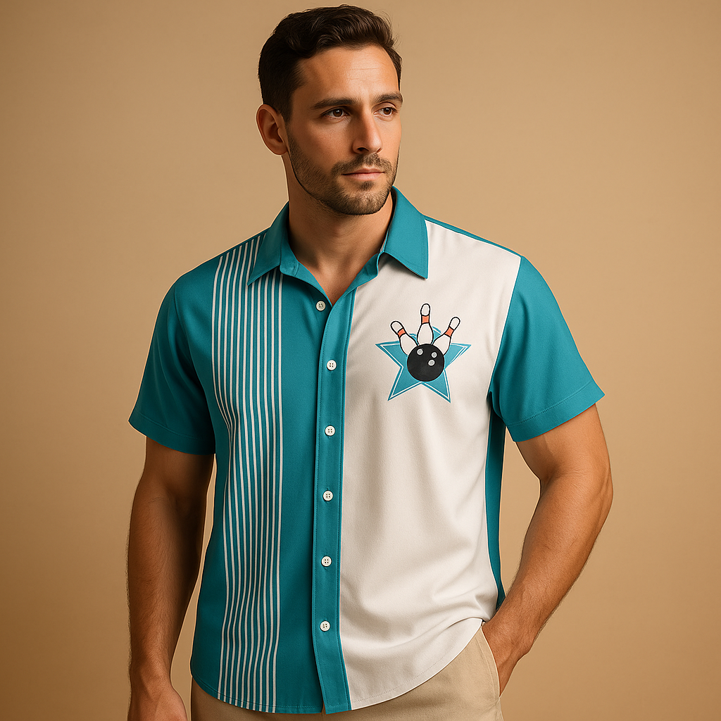 Camisola com estampado retro para homem | Gravatas