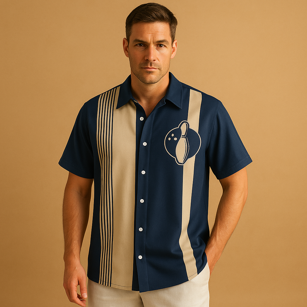 Camisola com estampado retro para homem | Gravatas
